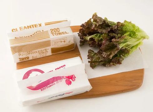 Pタオルクリーンテックスエコノミーパルプ200枚 【1袋】 トーヨ