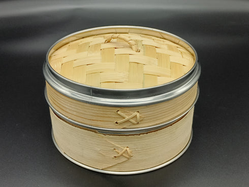 【蓋付き】 ステン巻き せいろ蒸し器 12.5cm 【本体10個・蓋10個セット】