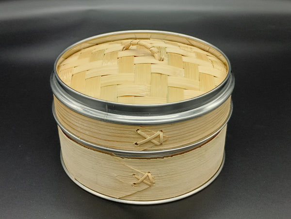 【蓋付き】 ステン巻き せいろ蒸し器 12.5cm 【本体10個・蓋10個セット】