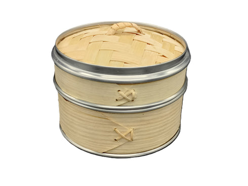 【蓋付き】 ステン巻き せいろ蒸し器 15cm 【本体10個・蓋10個セット】