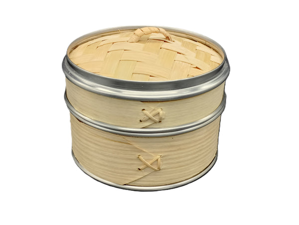 【蓋付き】 ステン巻き せいろ蒸し器 15cm 【本体10個・蓋10個セット】