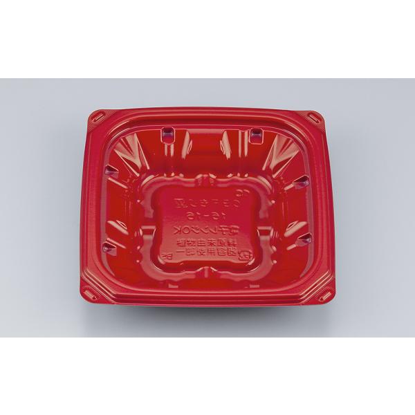 【蓋付き】CBFもり重16-16(朱) 【本体50枚・蓋50枚セット】 シーピー化成