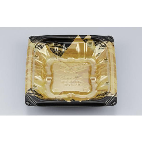 【蓋付き】CBFもり重17-17(菱こはく) 【本体900枚・蓋900枚セット】 シーピー化成