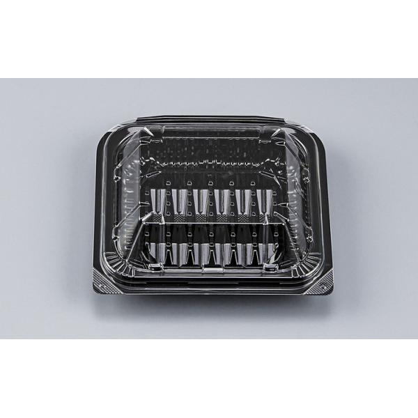 フードパック KLV-8 黒 折蓋 【50枚】 シーピー化成 業務用 スーパー