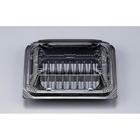 フードパック KLV-9 黒 折蓋 【1600枚】 シーピー化成 業務用 スーパー