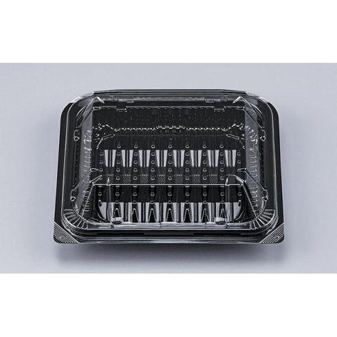 フードパック KLV-10 黒 折蓋 【50枚】 シーピー化成 業務用 スーパー