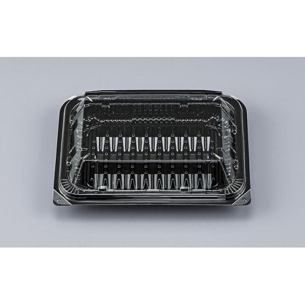 フードパック KLV-15 黒 折蓋 【50枚】 シーピー化成 業務用 スーパー