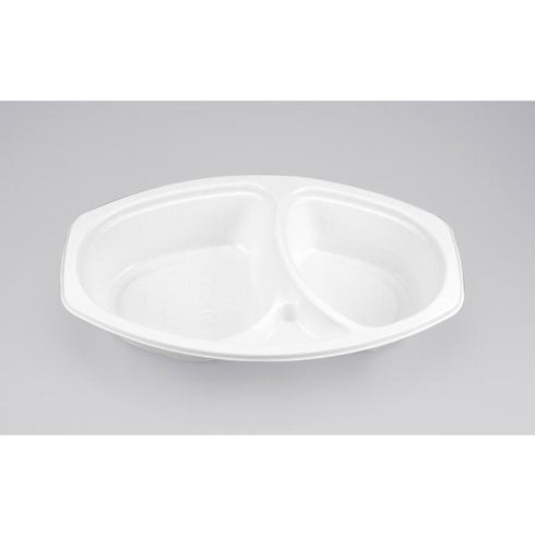 【蓋付き】BFカレー内6(ホワイト) 【本体50枚・蓋50枚セット】