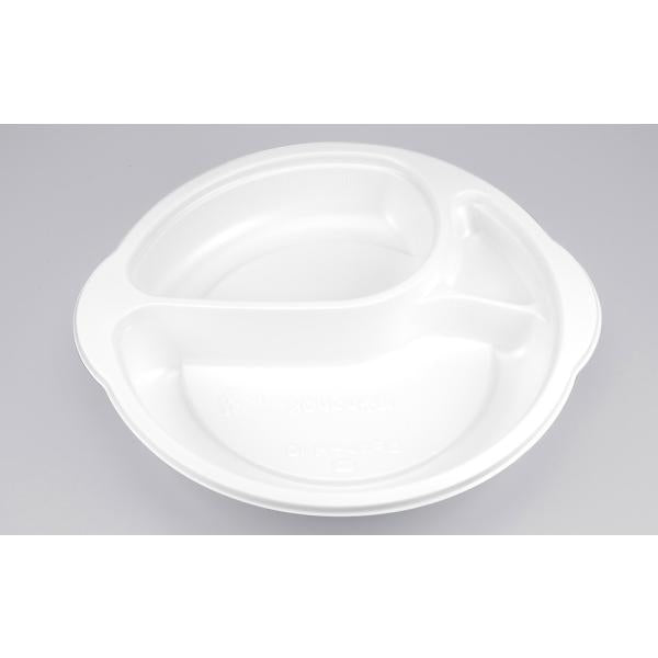 【蓋付き】BFカレー内10(ホワイト) 【本体50枚・蓋50枚セット】