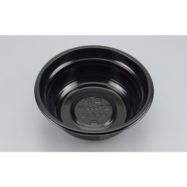 【蓋付き】BF丼12(黒つづみ) 【本体50枚・蓋50枚セット】