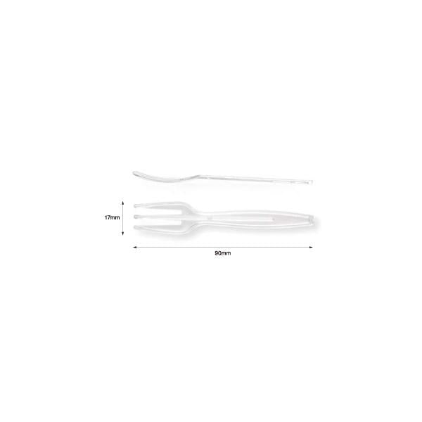 フォーク90(透明)5連袋入 【10000本】