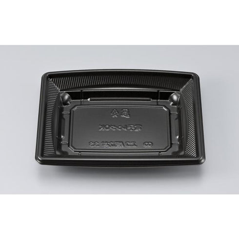 【蓋付き】エコ際立丼33(黒) 【本体50枚・蓋50枚セット】