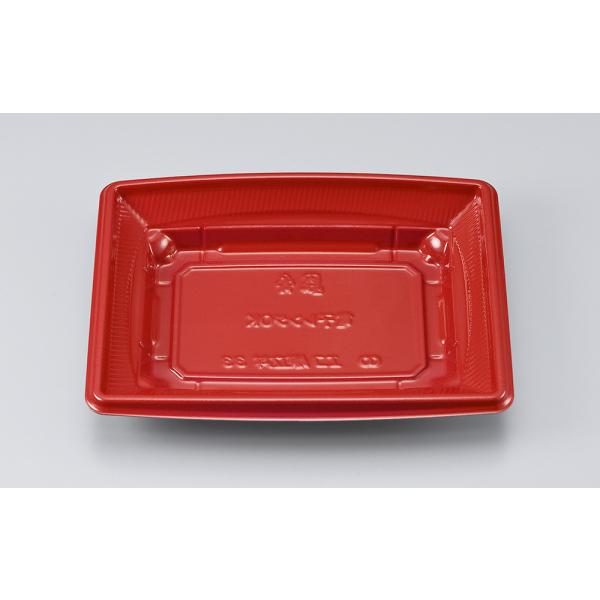 【蓋付き】エコ際立丼33(朱) 【本体50枚・蓋50枚セット】