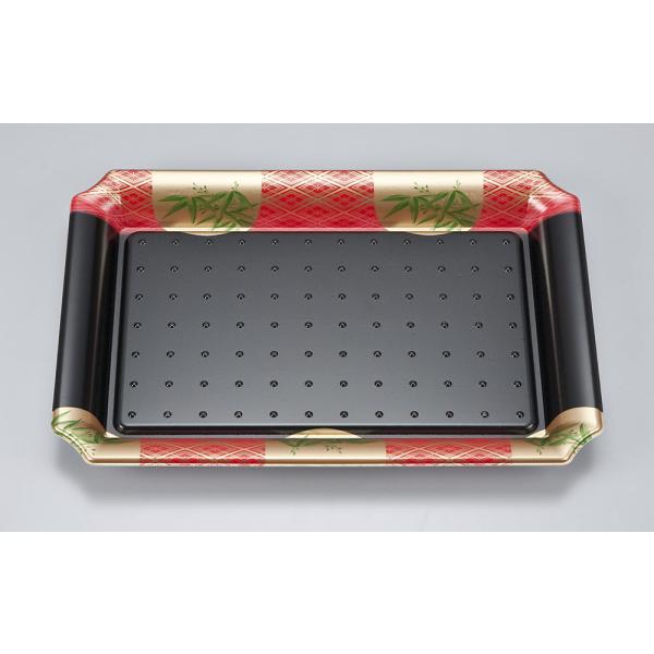 【蓋付き】SF盛皿64(笹山赤) 【本体50枚・蓋50枚セット】