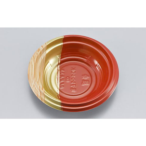 【蓋付き】BF折丼33(霧島赤) 【本体50枚・蓋50枚セット】