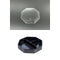 【蓋付き】ワン折八角68T(黒) 黒焼杉縁 K高蓋【フチ50枚・本体(底)50枚・蓋50枚セット】 アクタ 弁当容器 折箱