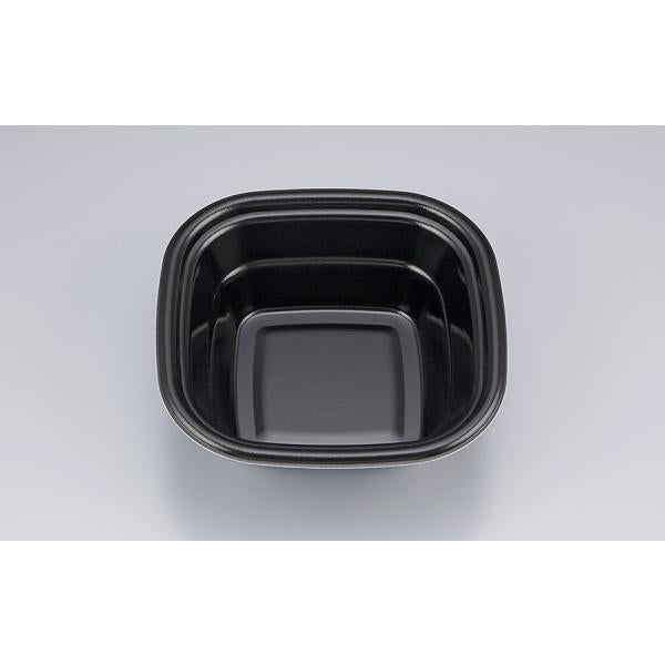 【蓋付き】TN角丼17(黒) 【本体900枚・蓋900枚セット】