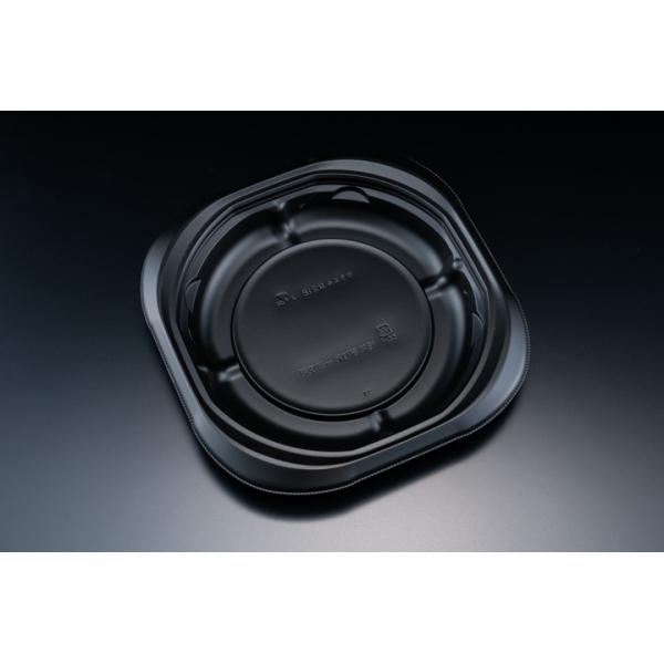 【蓋付き】バイオデリカ サラエルM21B(黒) 【本体50枚・蓋50枚セット】