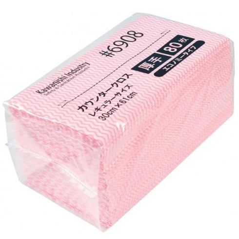 業務用 カウンタークロス 厚手レギュラー ピンク 【80枚】 川西工業