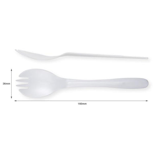 バイオプラフォークスプーン160(ナチュラル)単袋入 【100本】