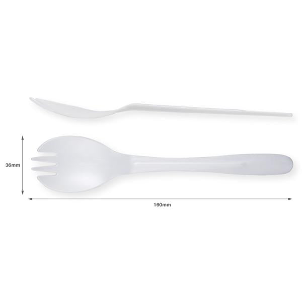 バイオプラフォークスプーン160(ナチュラル)単袋入 【3000本】