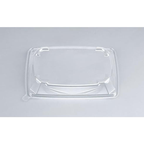 【蓋付き】CZラプレ角丼19-14浅 BS(黒) 【本体50枚・蓋50枚セット】