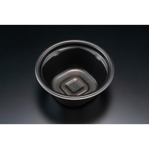【蓋付き】ホットほっこり 145-60B(黒) 【本体600枚・蓋600枚セット】