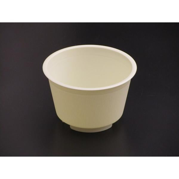 【蓋付き】バイオ茶碗蒸し GS-200(アイボリー) 【本体1000枚・蓋1000枚セット】