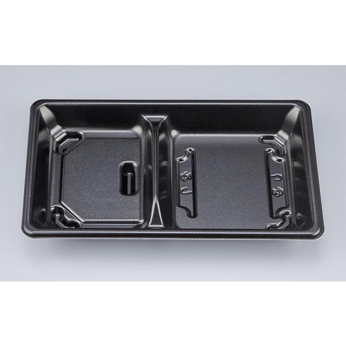 【蓋付き】SF弁当57(黒) 【本体600枚・蓋600枚セット】