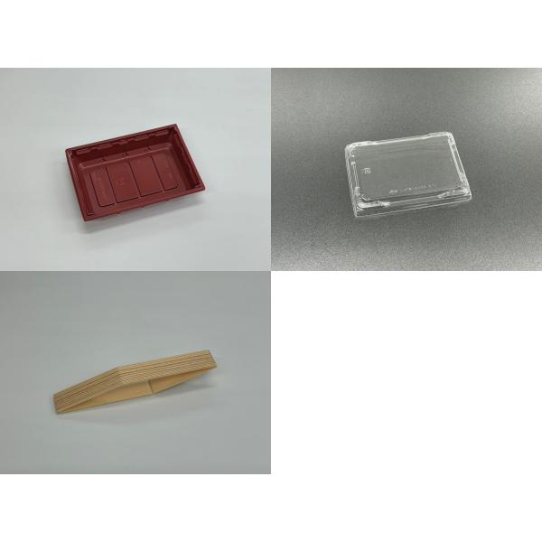 【蓋付き】ワン折重54×38A-30浅型(赤) 杉縁 K10蓋【フチ50枚・本体(底)50枚・蓋50枚セット】 アクタ 弁当容器 折箱